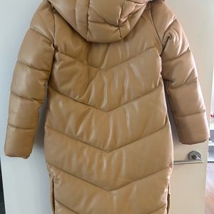Almost brand new Ultra Long Vegan Leather Puffer from Abercrombie & Fitch.